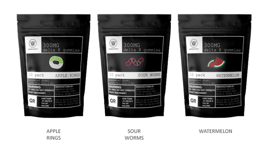 Honeyroot Delta 8 Gummies | 300mg | CBD Infusions
